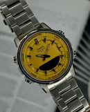 Casio Illuminator Yellow Dial Stainless Steel Watchs