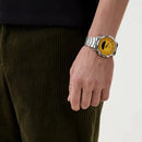 Casio Illuminator Yellow Dial Stainless Steel Watchs